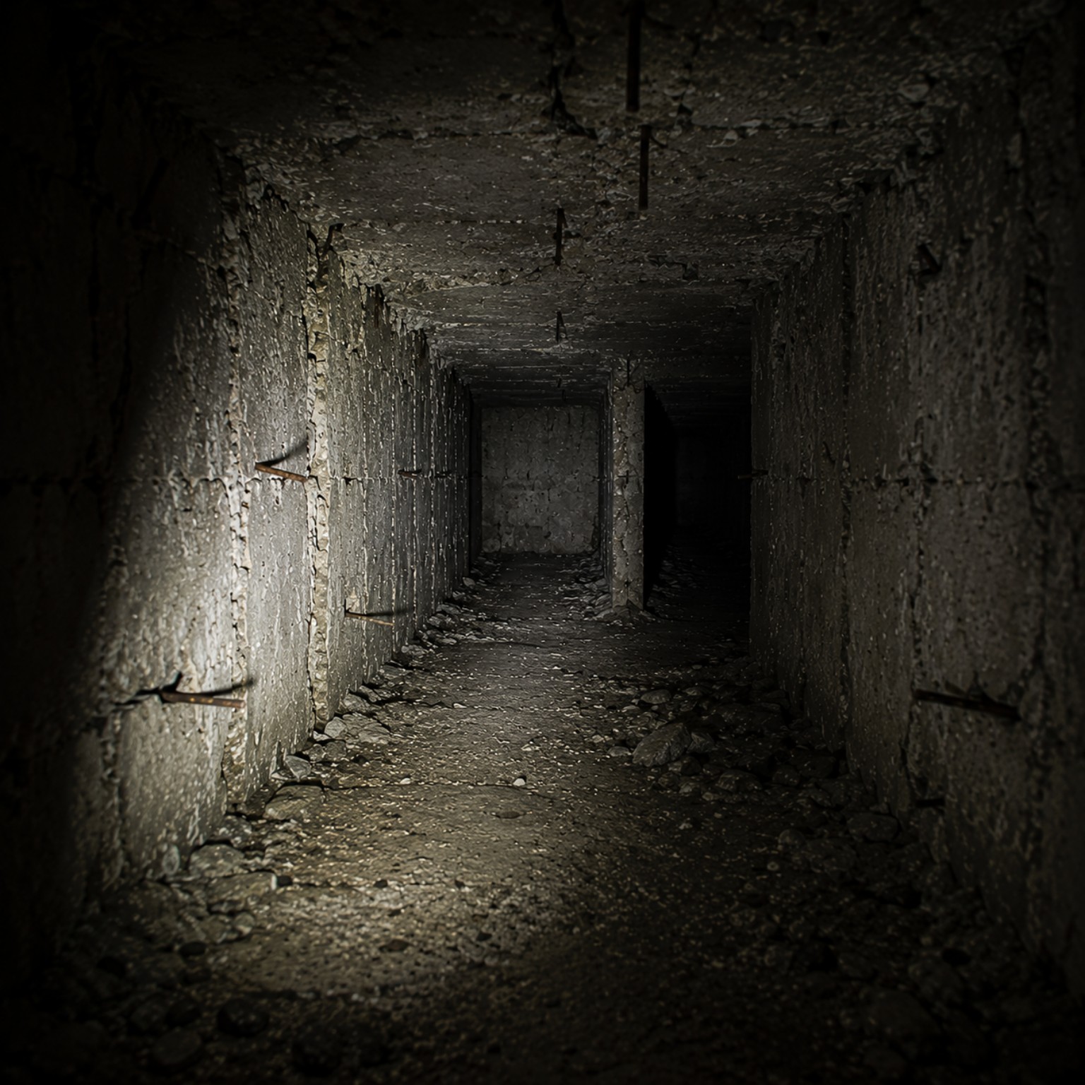 Dunkler Zugang in das Tunnelsystem